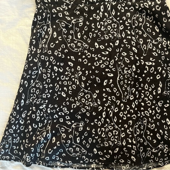 Ted Baker London Black Abstract Cat Mini Dress, Size 2 - Picture 2 of 12